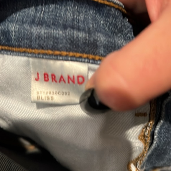 J brand contrast denim tuxedo stripe jean - Picture 3 of 3